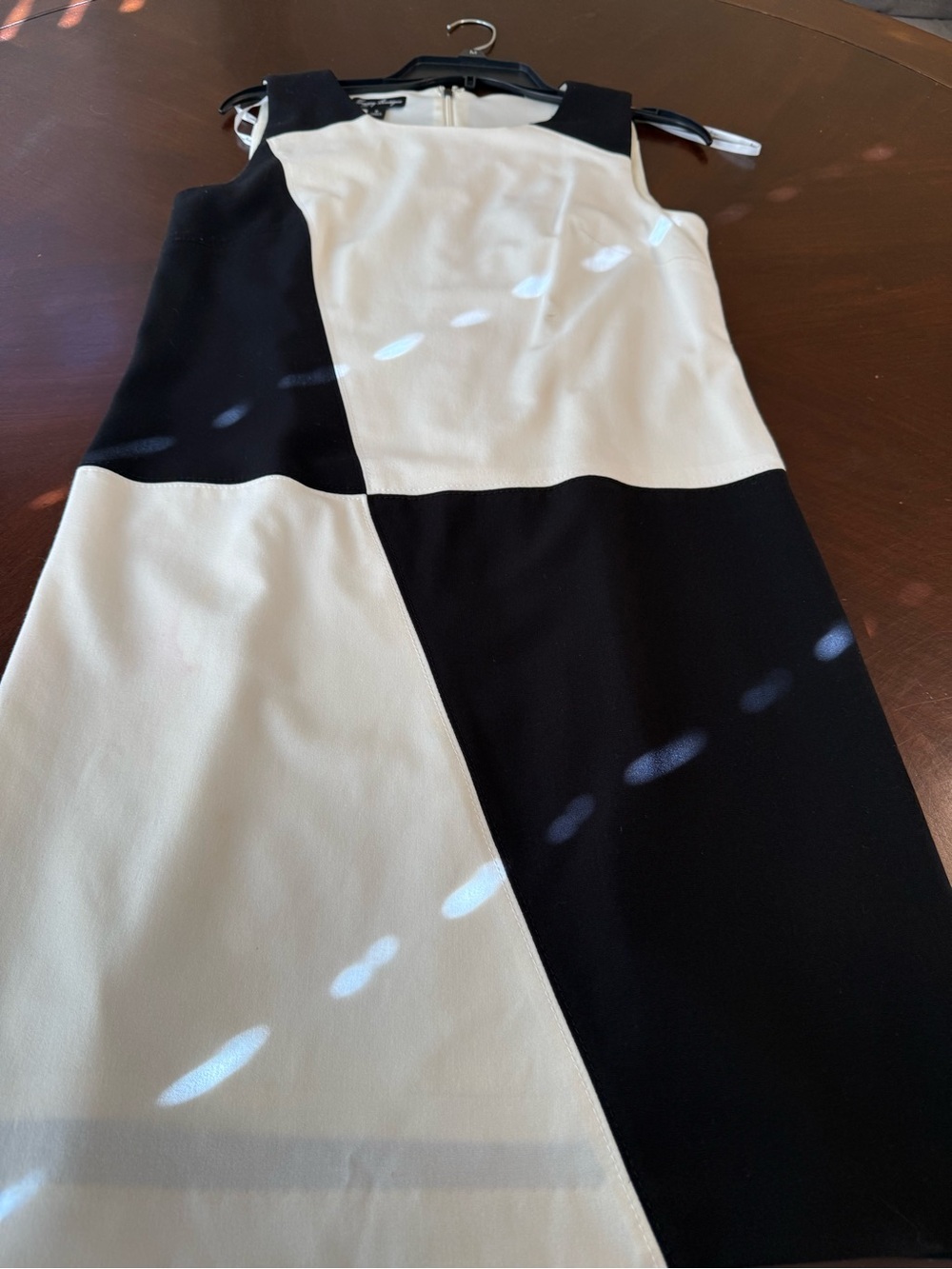 Suzi Chin for Maggy Boutique Black and White Block Pencil Dress